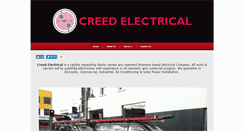 Desktop Screenshot of creedelectrical.com.au
